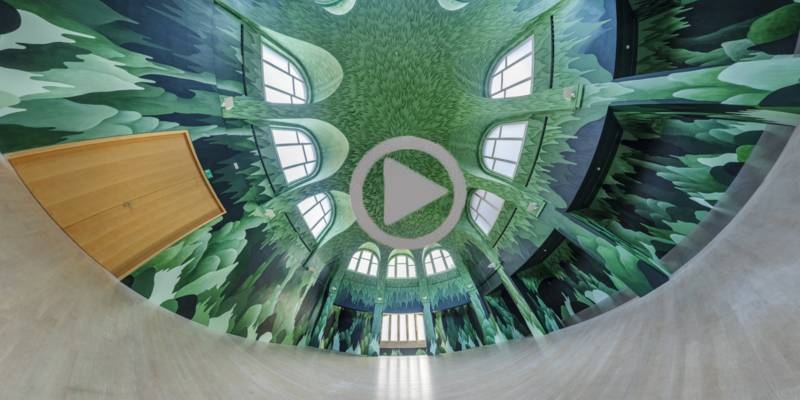 Installation von Nicolas Party Grotto in 360°, 2021, Ausstellung Stage Fright Kestner Gesellschaft.